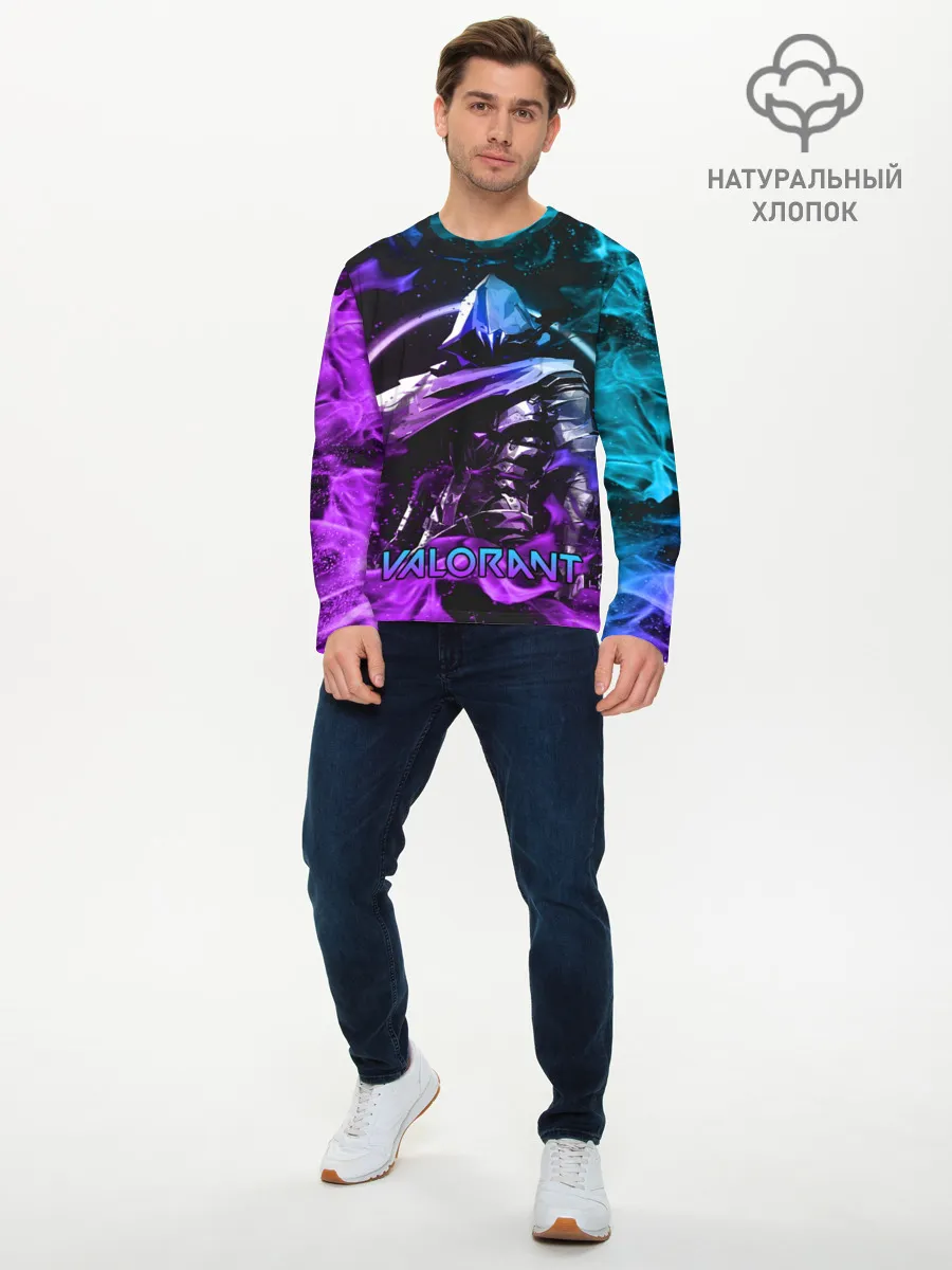 Мужской лонгслив базовый / VALORANT OMEN