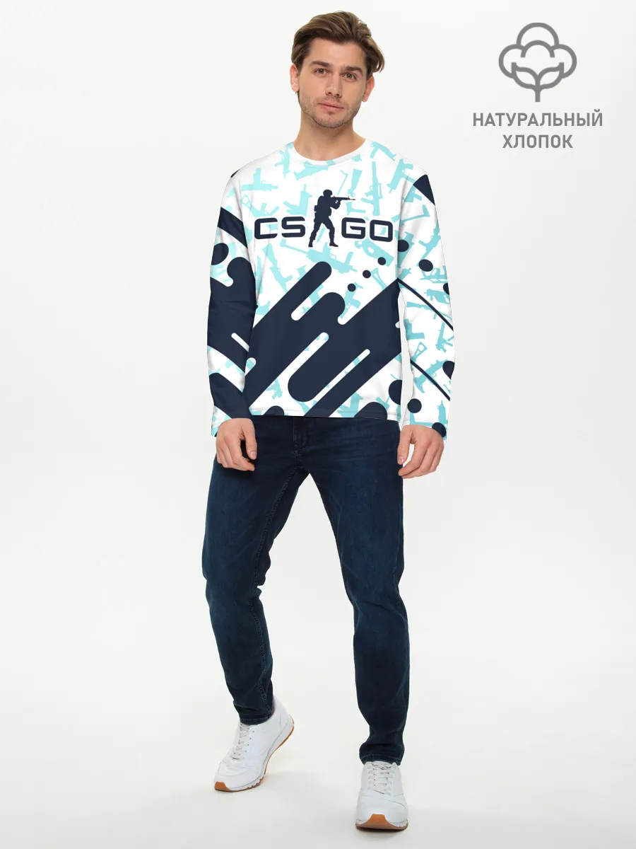 Мужской лонгслив базовый / CS GO | КС ГО