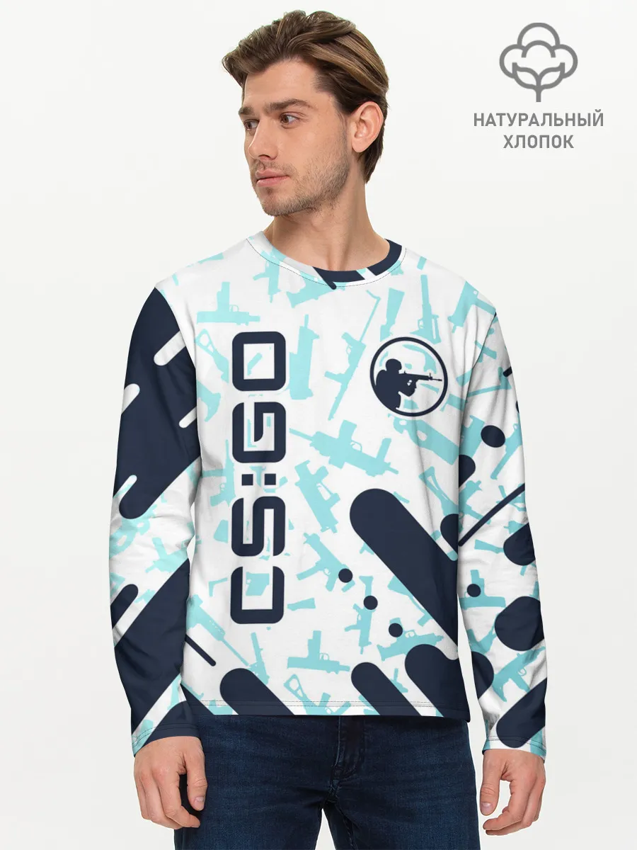 Мужской лонгслив базовый / CS GO | КС ГО