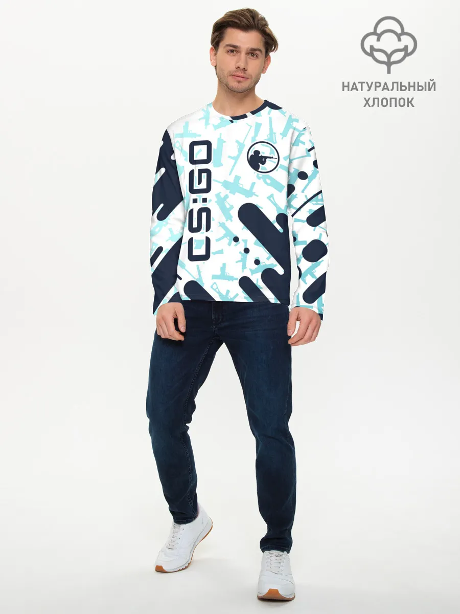 Мужской лонгслив базовый / CS GO | КС ГО