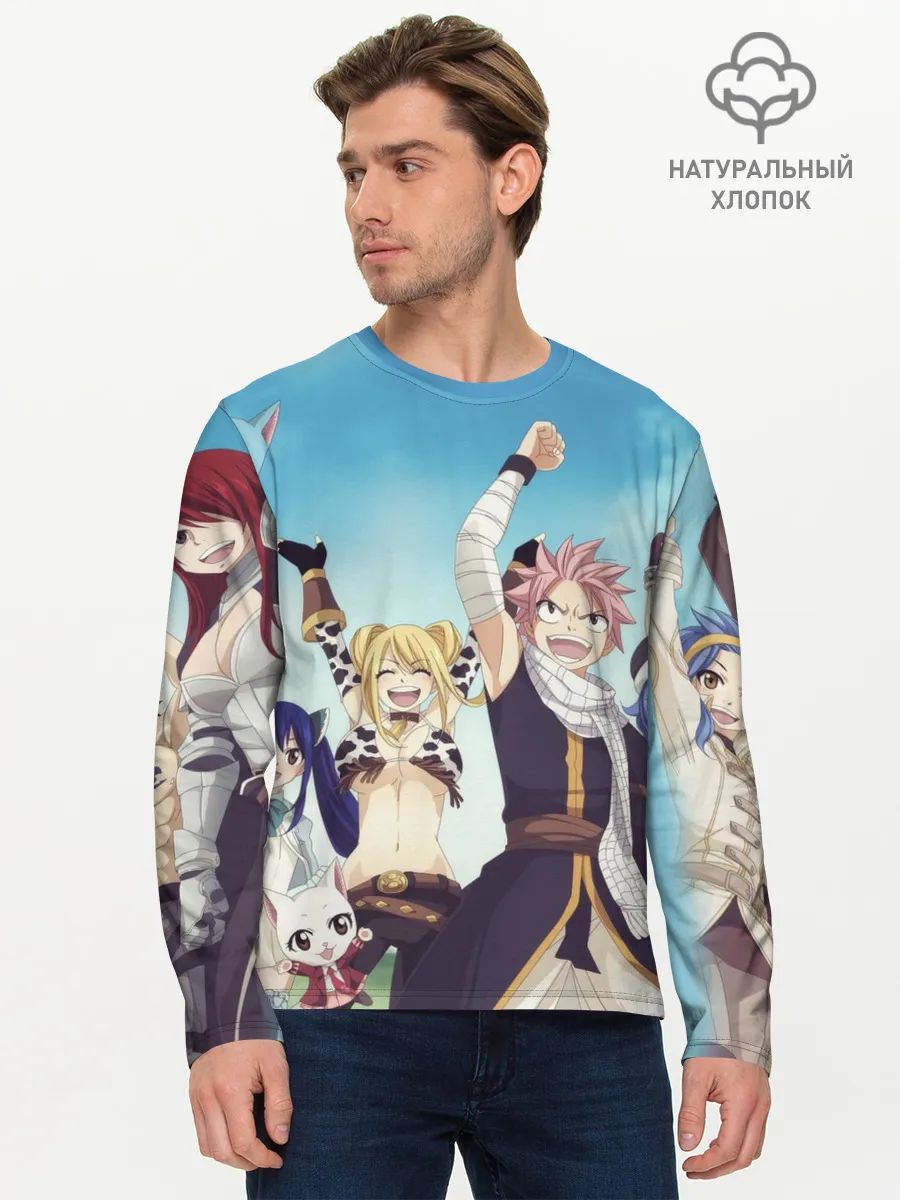 Мужской лонгслив базовый / Все песонажи Хвост Феи