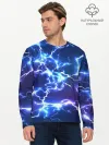 Мужской лонгслив базовый / СВЕТЯЩИЕСЯ МОЛНИИ | NEON FLASH