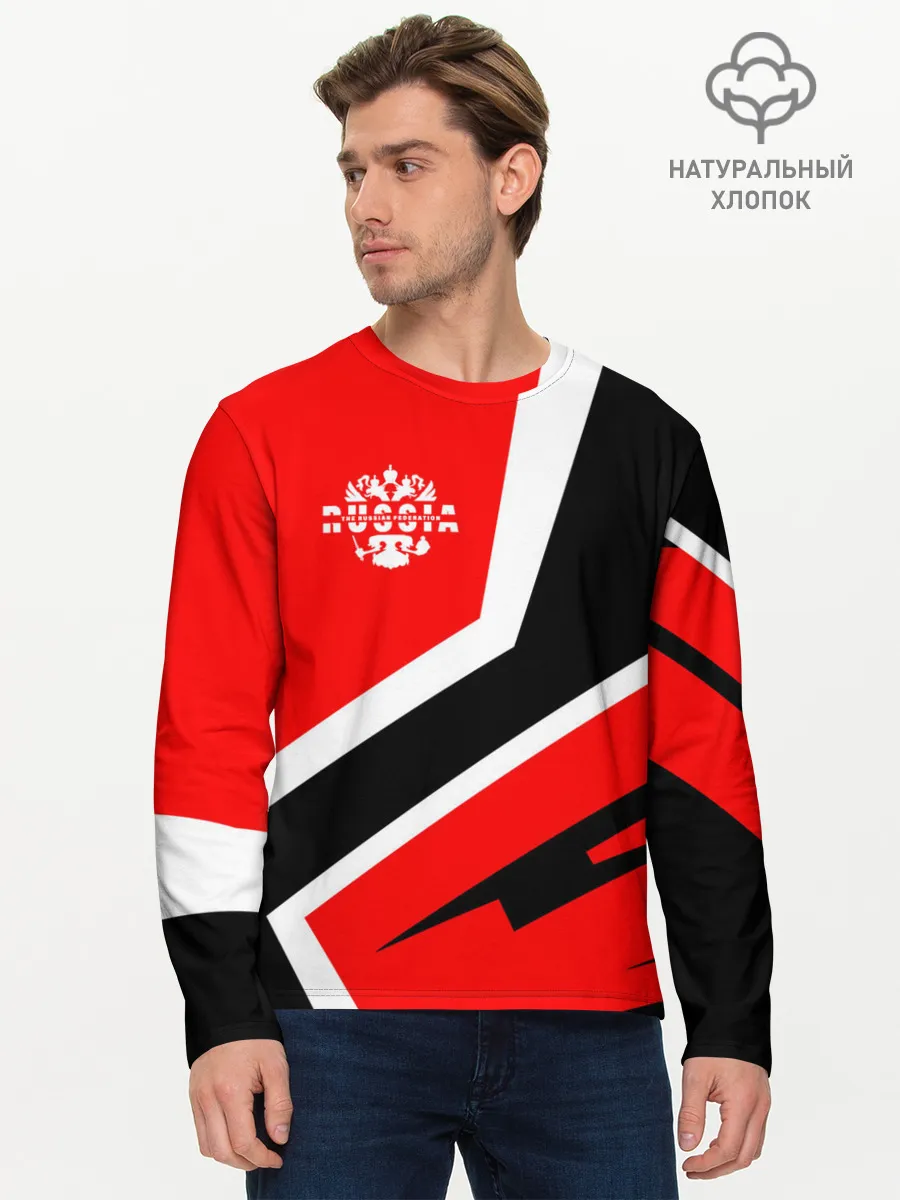Мужской лонгслив базовый / Russia