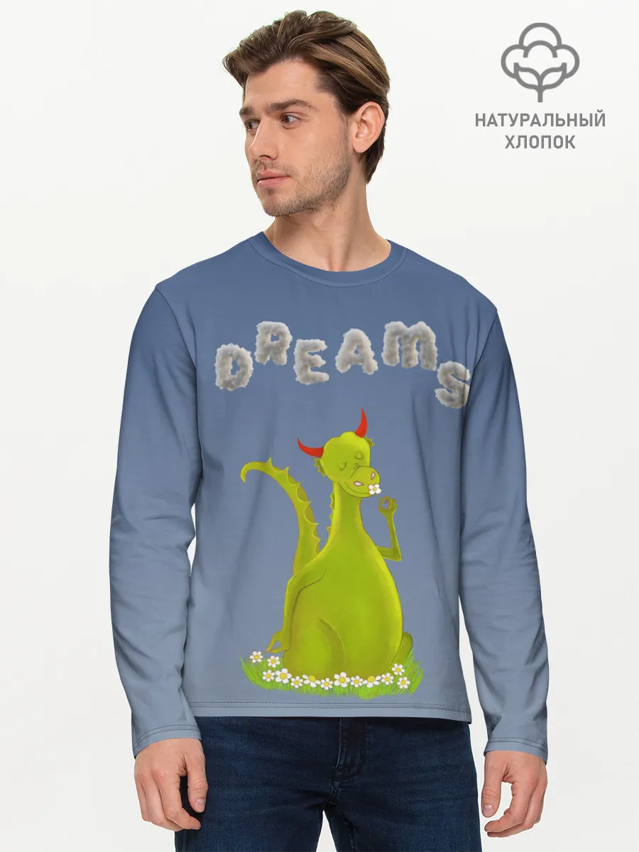 Мужской лонгслив базовый / Dragon Dreams