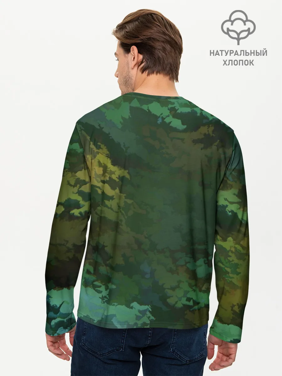 Мужской лонгслив базовый / Армейский Камуфляж | Ранний