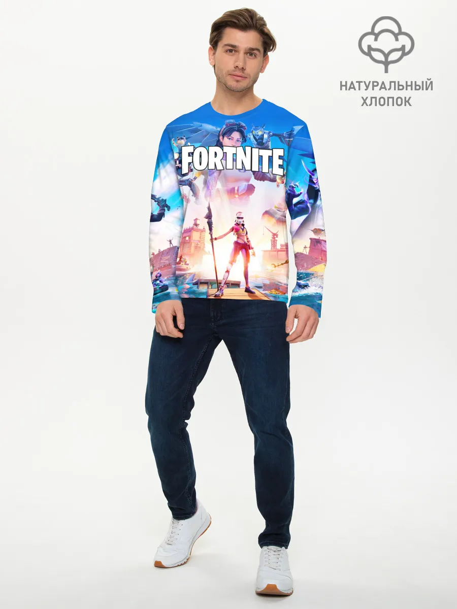 Мужской лонгслив базовый / ФОРТНАЙТ 3 СЕЗОН