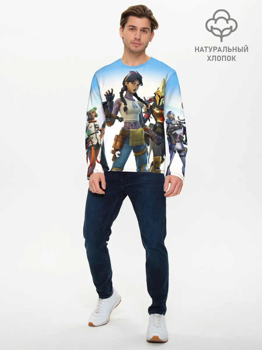 Мужской лонгслив базовый / ФОРТНАЙТ 3 СЕЗОН