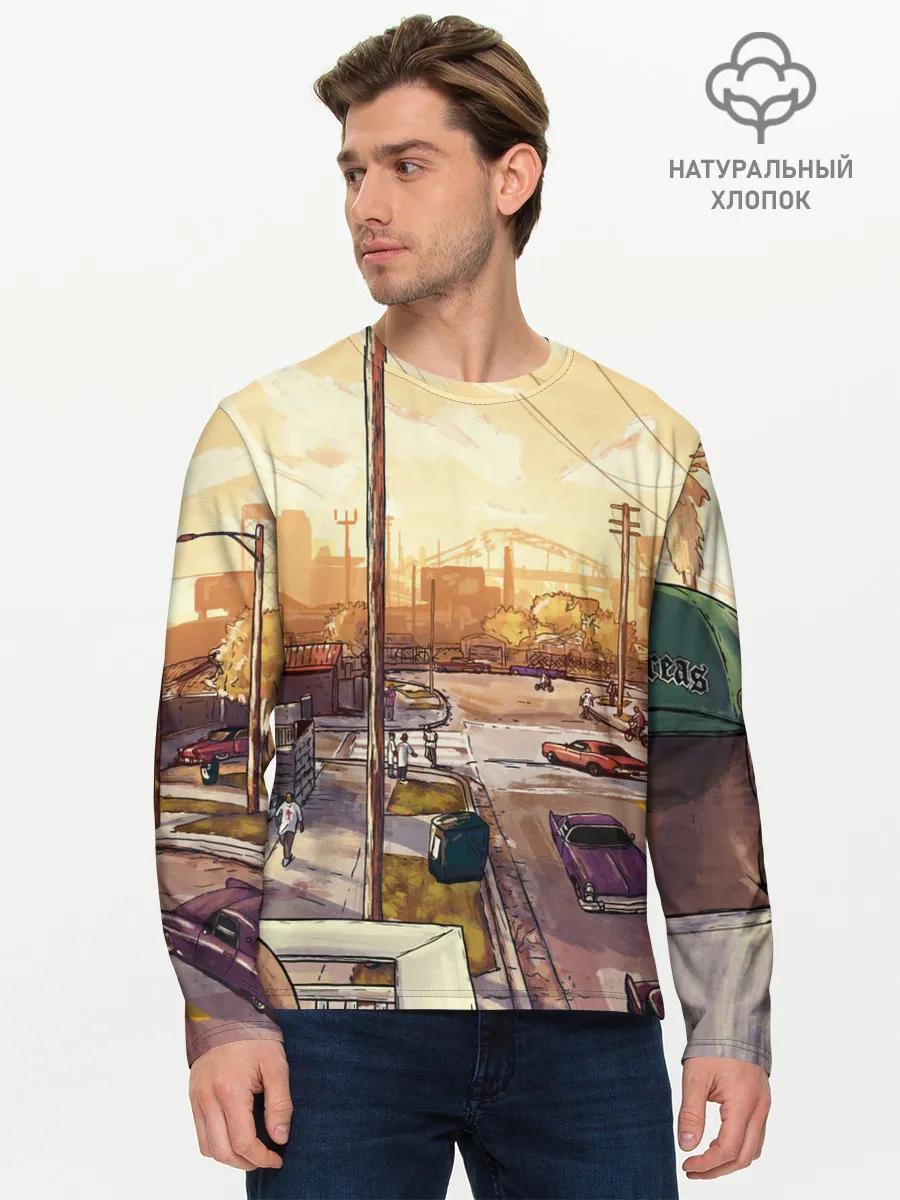 Мужской лонгслив базовый / GTA San Andreas
