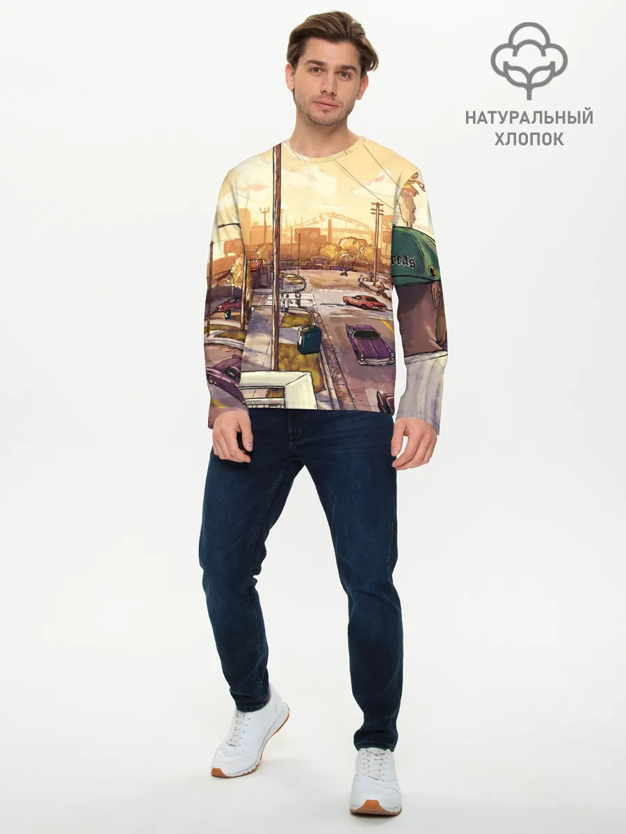 Мужской лонгслив базовый / GTA San Andreas
