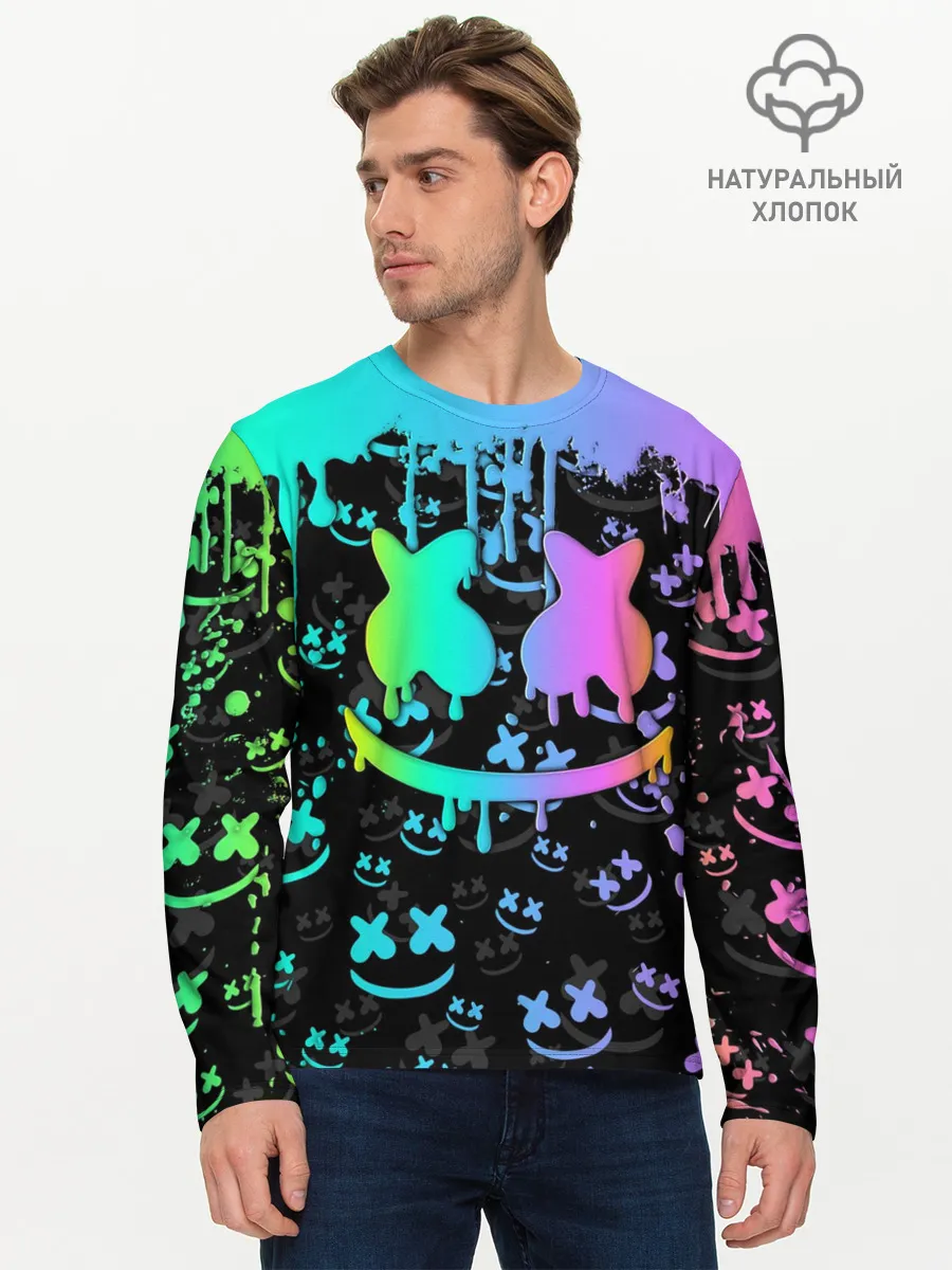 Мужской лонгслив базовый / MARSHMELLO