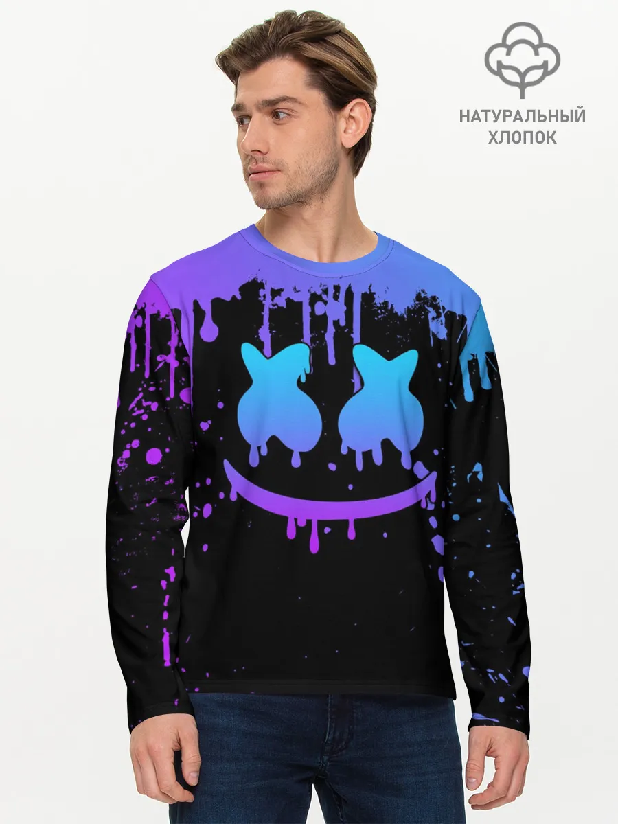Мужской лонгслив базовый / MARSHMELLO