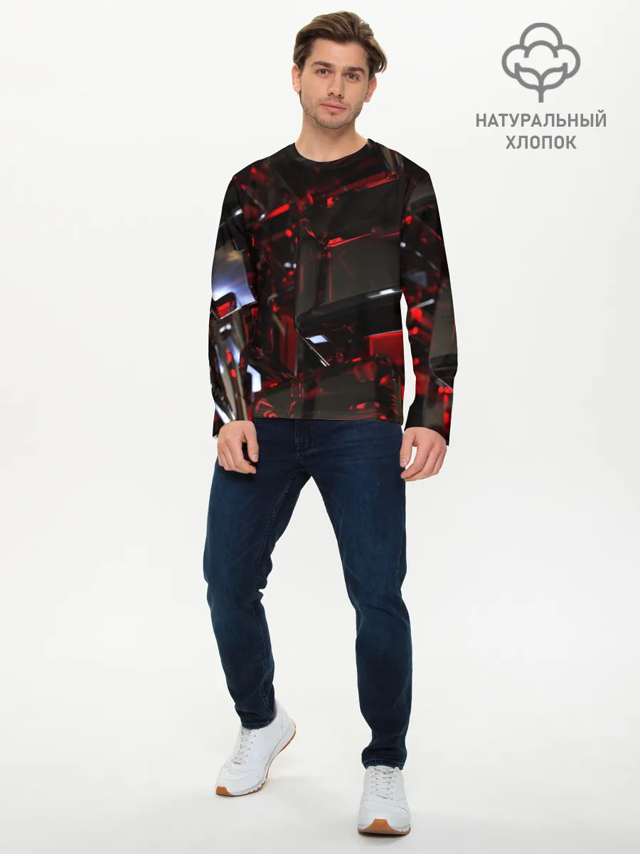 Мужской лонгслив базовый / МЕТАЛЛИЧЕСКИЙ