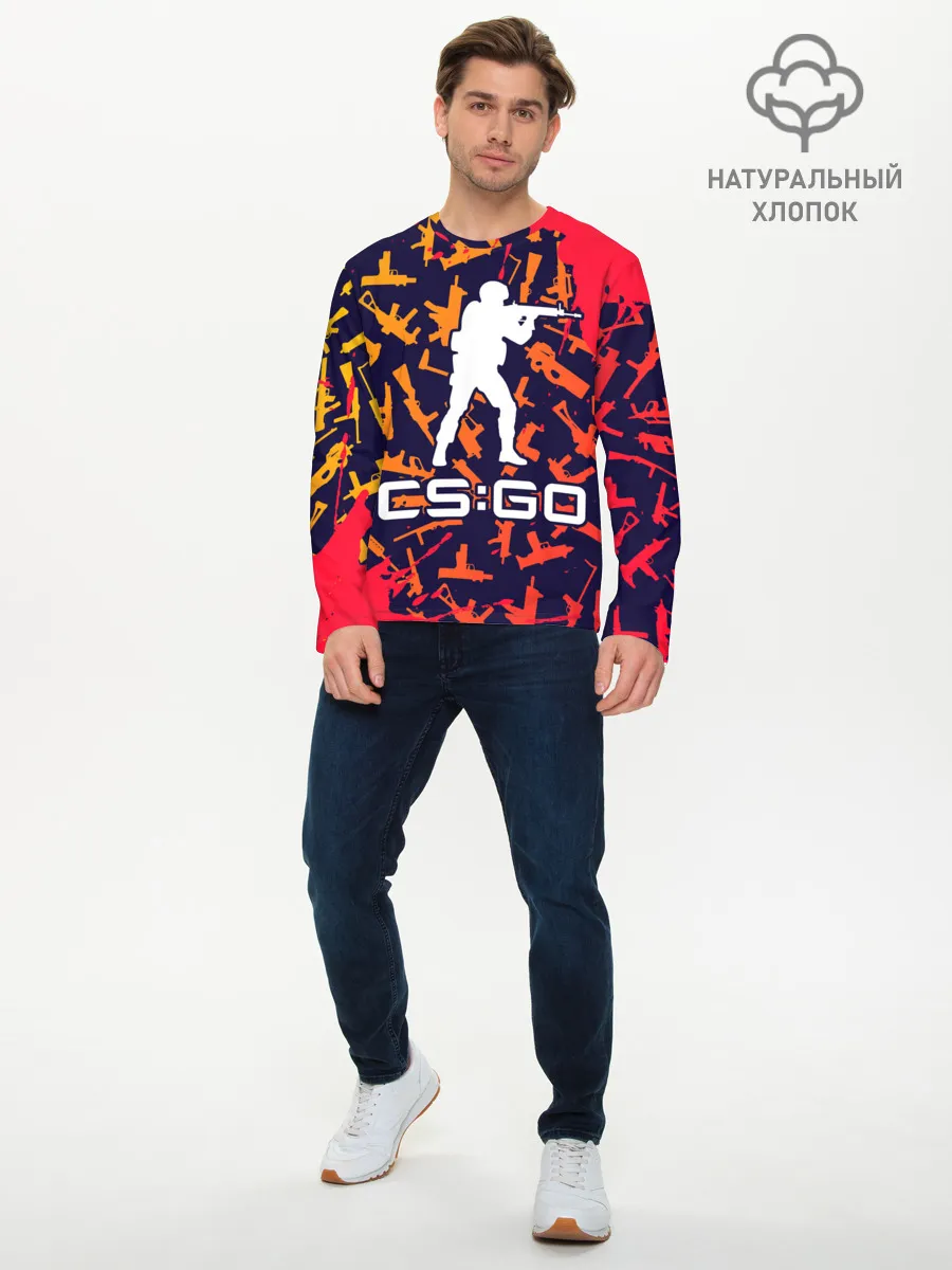 Мужской лонгслив базовый / CS GO | КС ГО