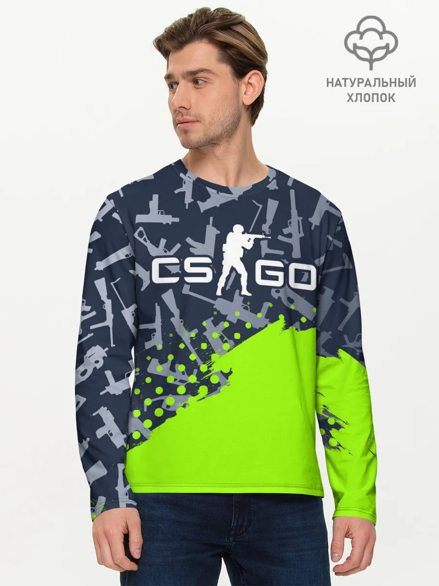 Мужской лонгслив базовый / CS GO | КС ГО