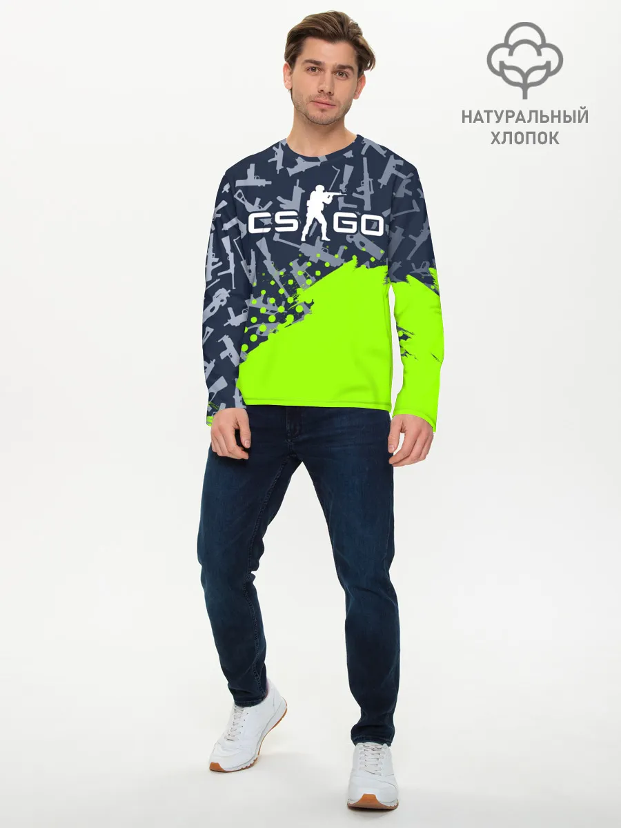 Мужской лонгслив базовый / CS GO | КС ГО