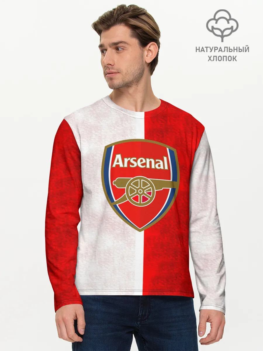 Мужской лонгслив базовый / FC Arsenal 3D