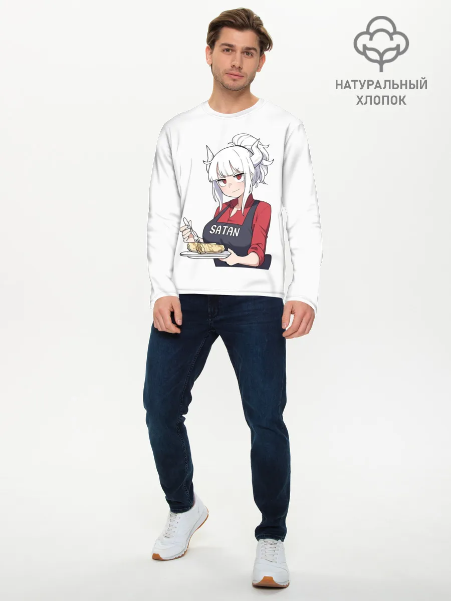 Мужской лонгслив базовый / Helltaker