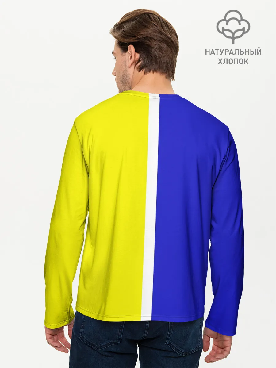 Мужской лонгслив базовый / Лидс Юнайтед 3D