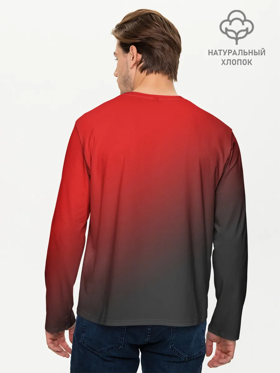 Мужской лонгслив базовый / RED