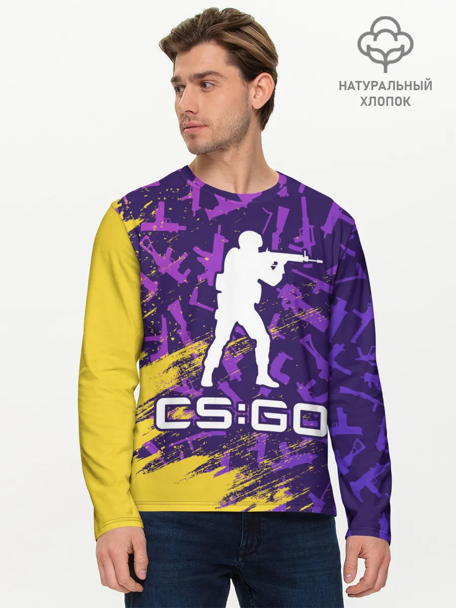 Мужской лонгслив базовый / CS GO | КС ГО