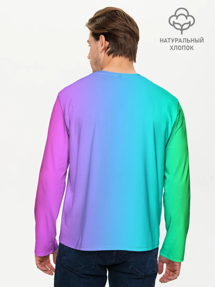Мужской лонгслив базовый / Fairy Tail rainbow
