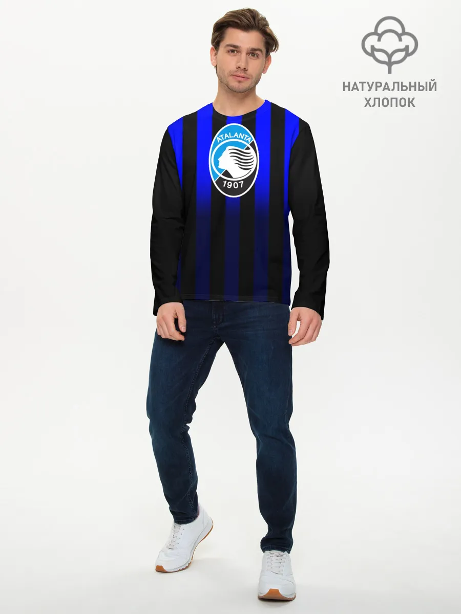 Мужской лонгслив базовый / Аталанта