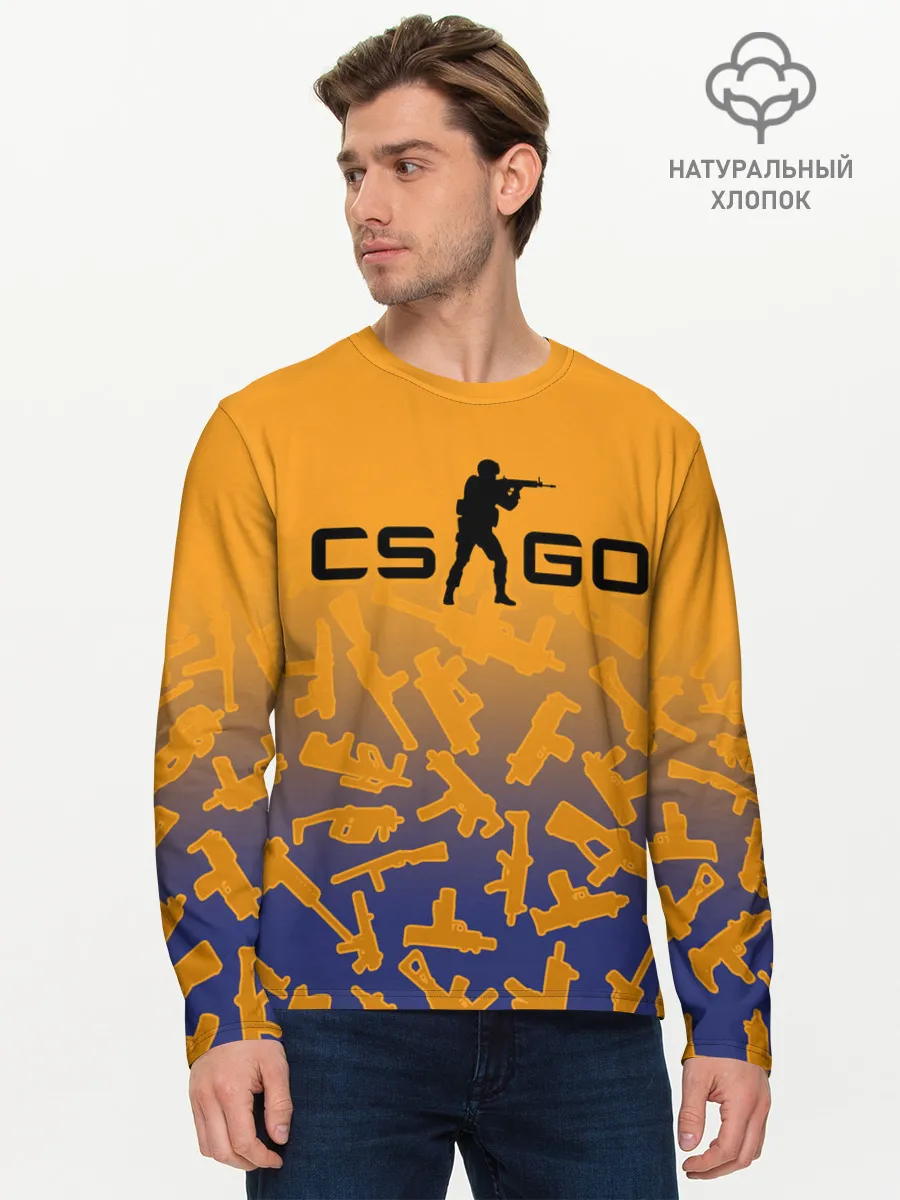 Мужской лонгслив базовый / CS GO | КС ГО