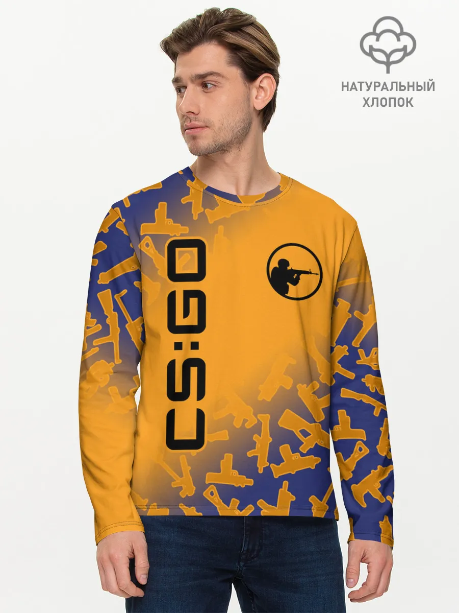 Мужской лонгслив базовый / CS GO | КС ГО