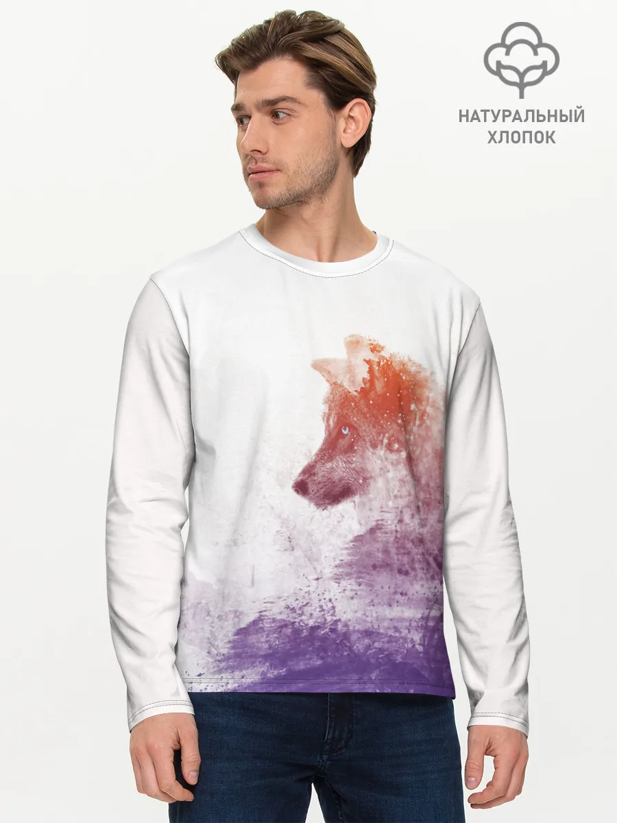 Мужской лонгслив базовый / ВОЛК