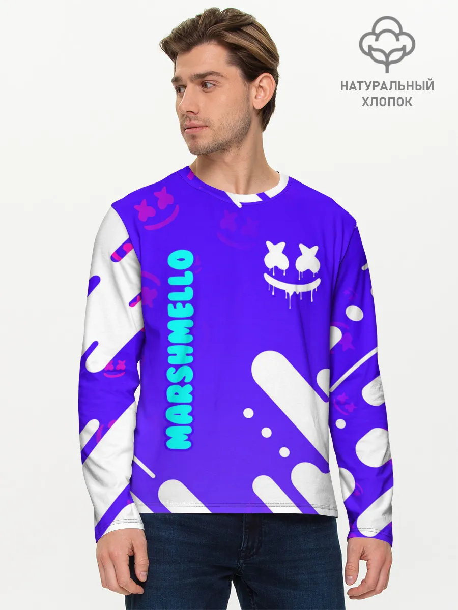 Мужской лонгслив базовый / MARSHMELLO / МАРШМЕЛЛОУ