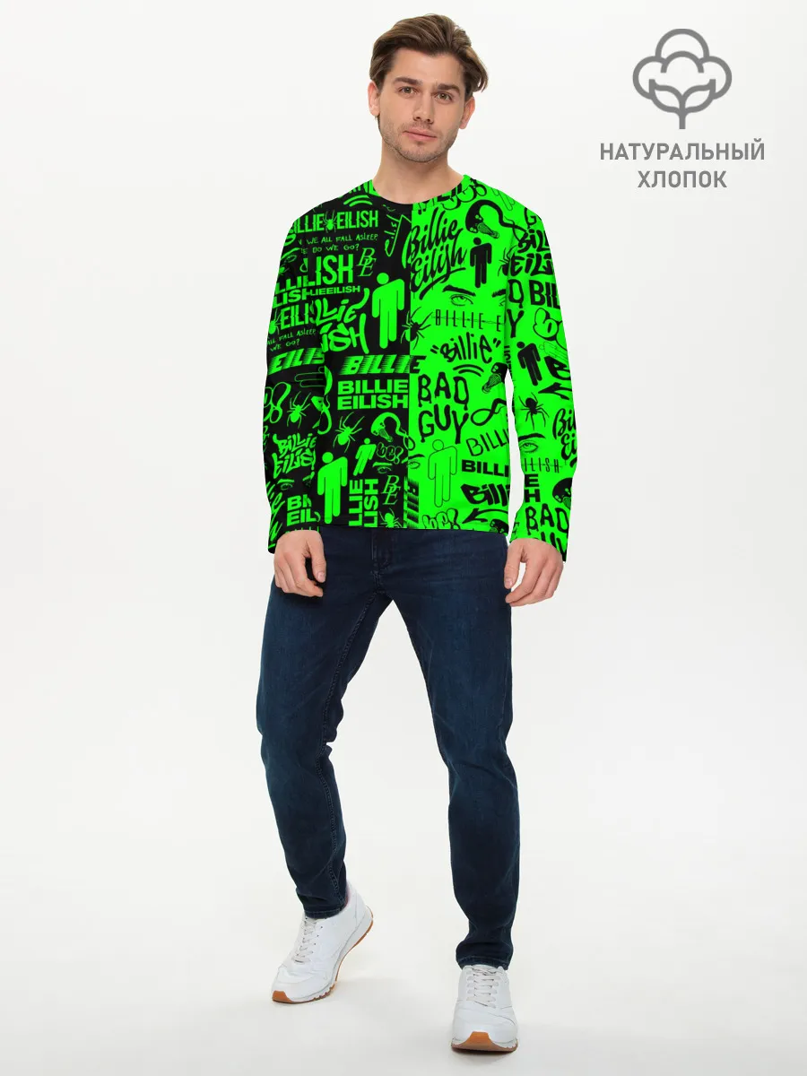 Мужской лонгслив базовый / BILLIE EILISH | БИЛЛИ АЙЛИШ