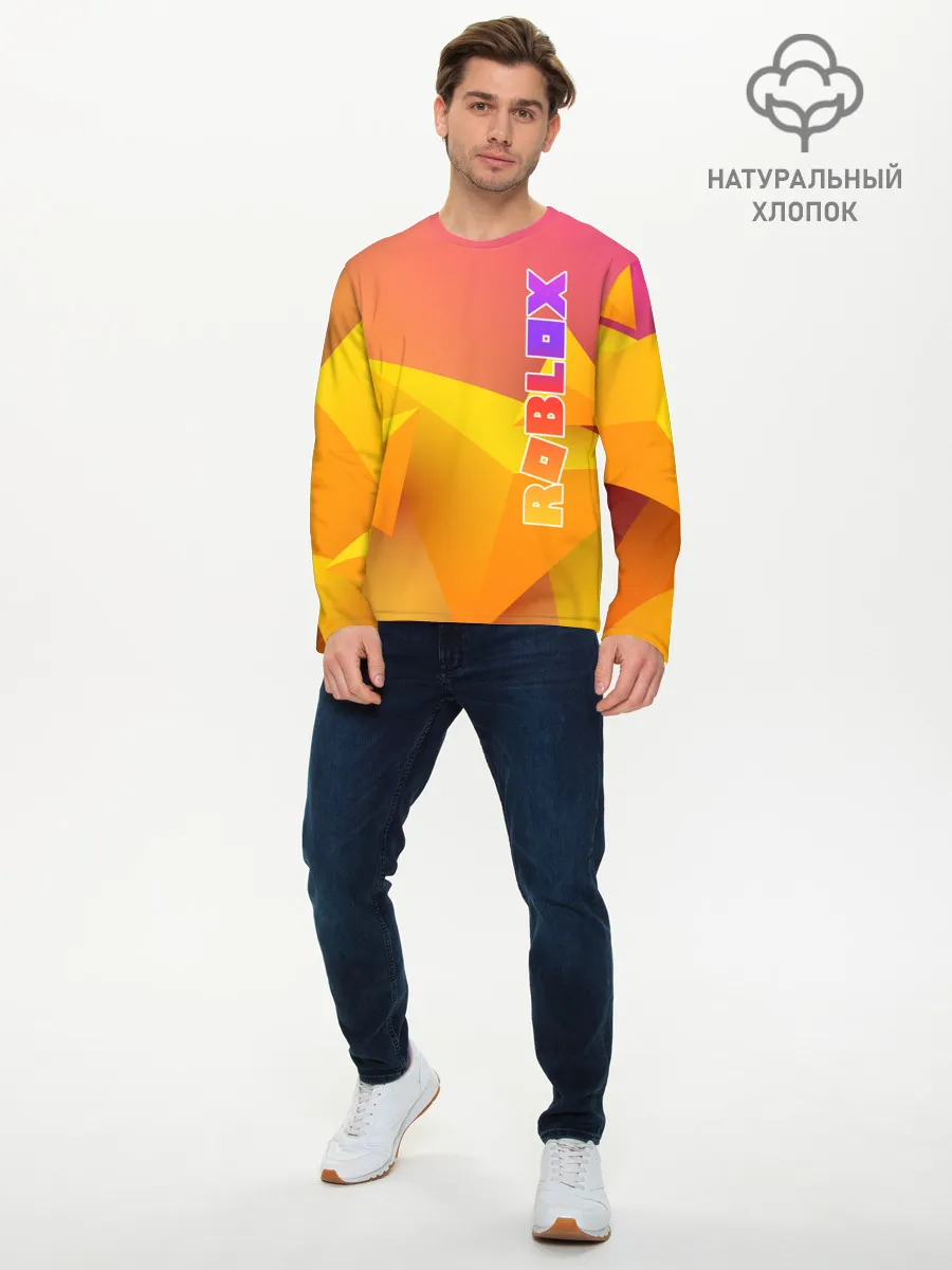 Мужской лонгслив базовый / Roblox