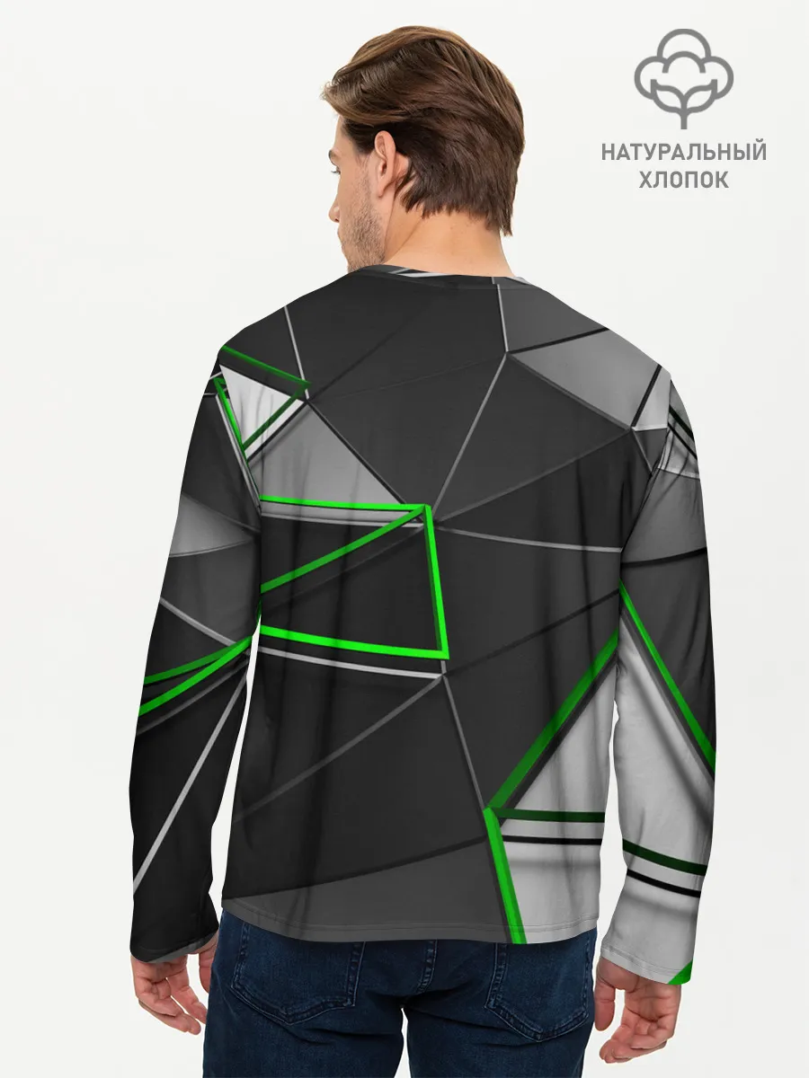 Мужской лонгслив базовый / 3D полигон