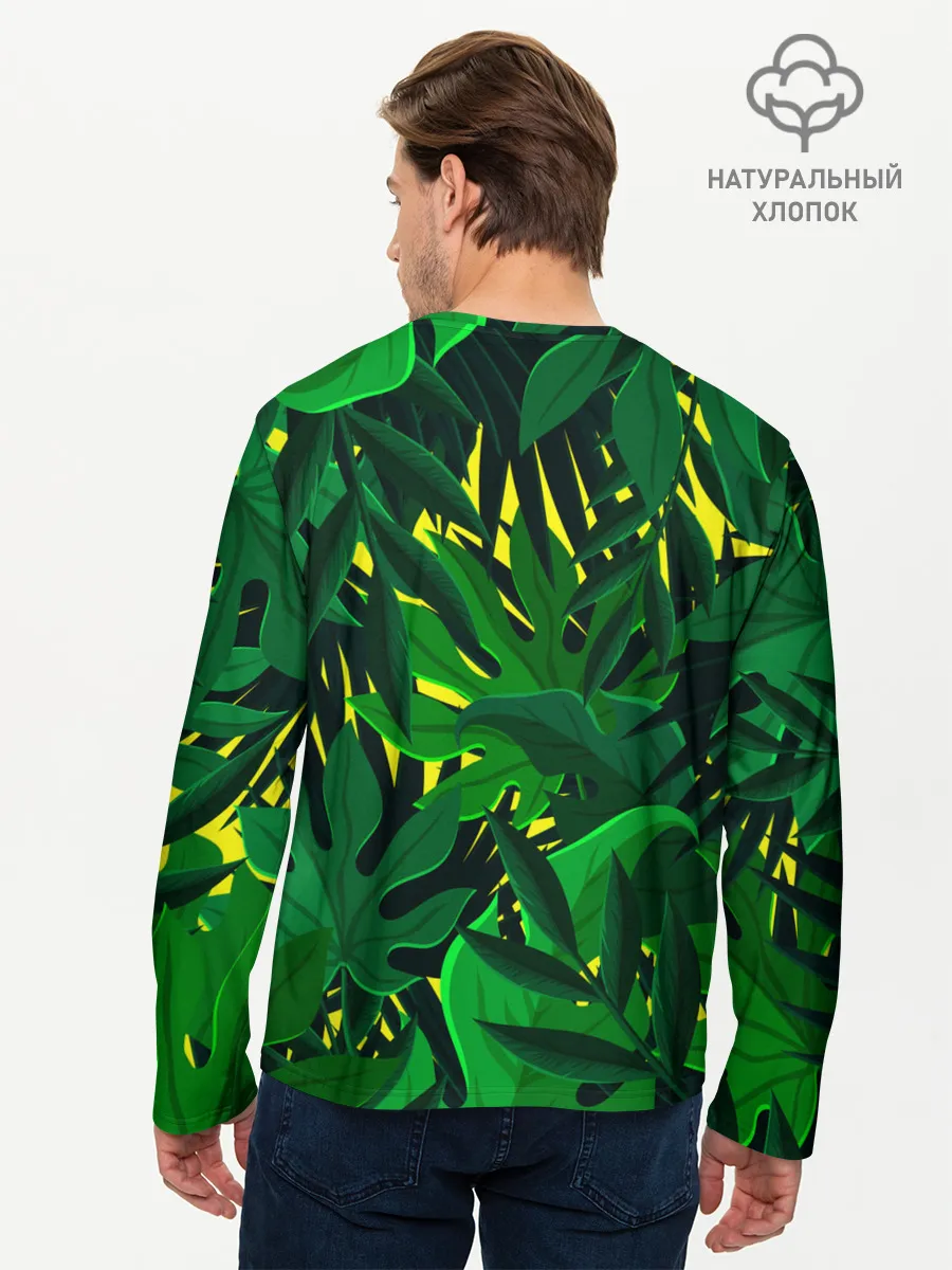 Мужской лонгслив базовый / В джунглях