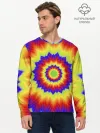 Мужской лонгслив базовый / Tie-Dye