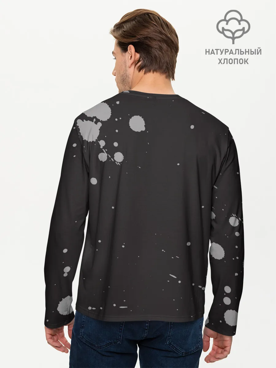 Мужской лонгслив базовый / RIDE FAST - DIE LAST | МОТО ЖИЗНЬ