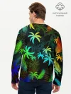 Мужской лонгслив базовый / ПАЛЬМЫ / ТРОПИКИ
