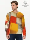 Мужской лонгслив базовый / КУБЫ 3D