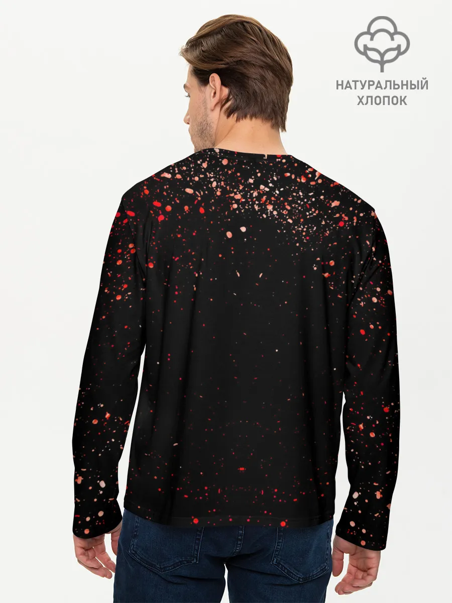 Мужской лонгслив базовый / Американский череп | American Skull