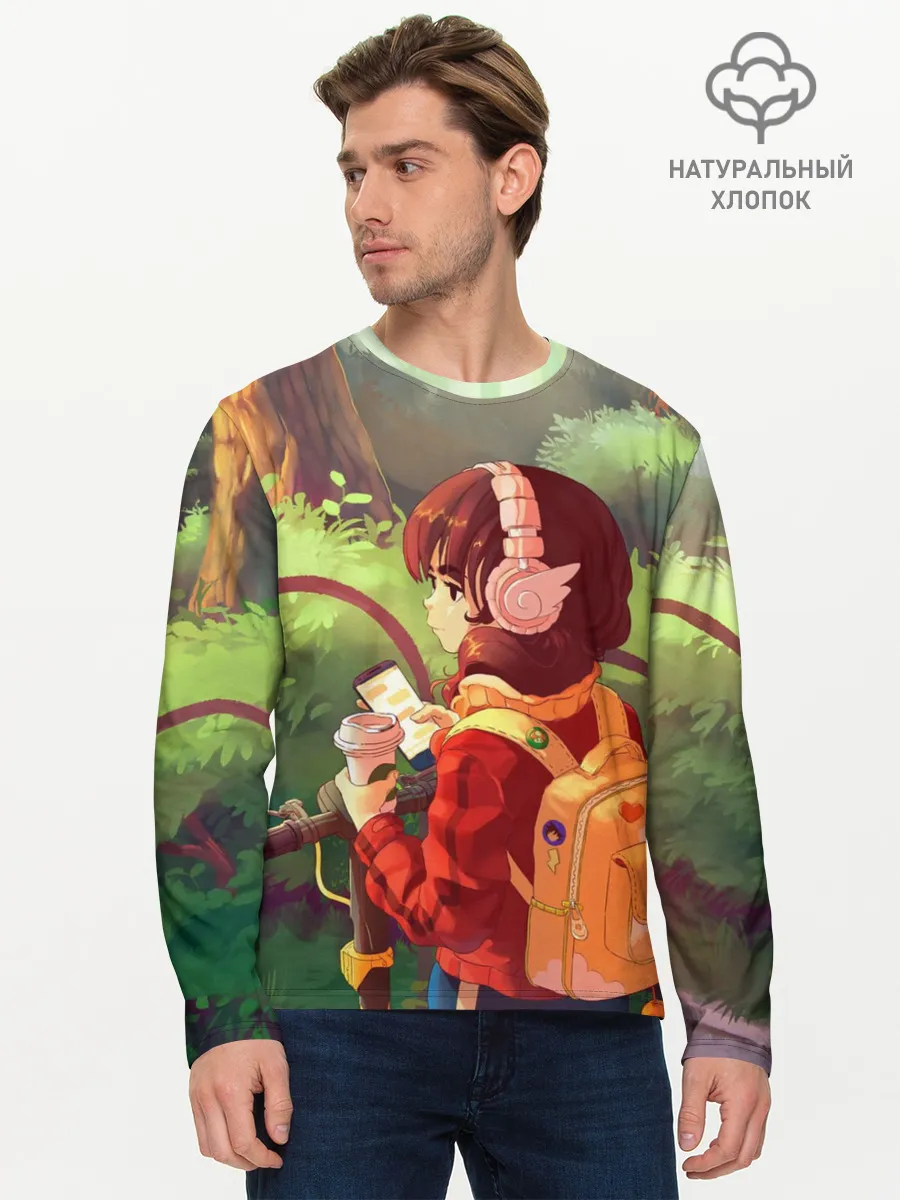 Мужской лонгслив базовый / STUDY GIRL