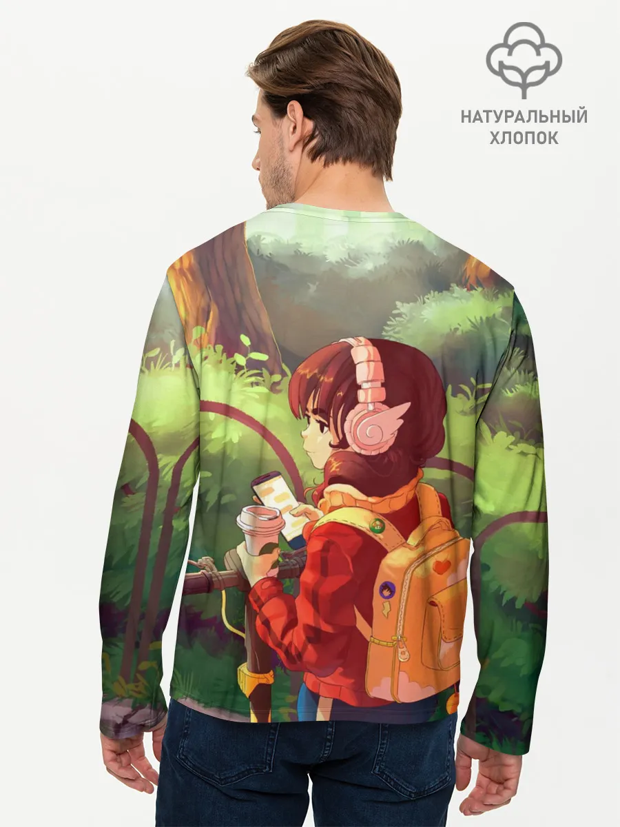 Мужской лонгслив базовый / STUDY GIRL