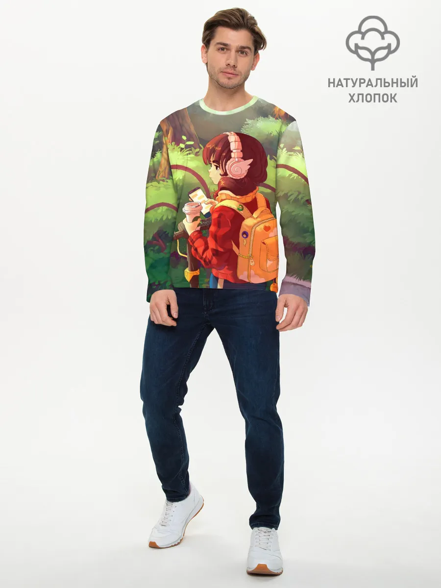 Мужской лонгслив базовый / STUDY GIRL