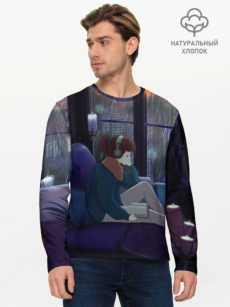 Мужской лонгслив базовый / СИЖУ ДОМА