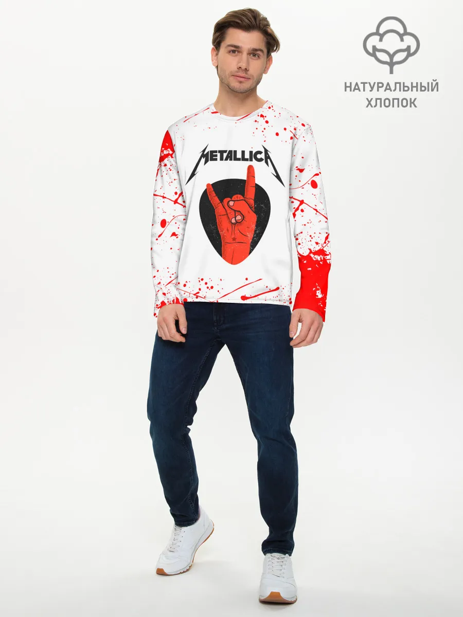Мужской лонгслив базовый / METALLICA
