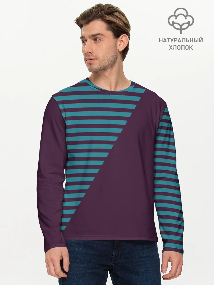 Мужской лонгслив базовый / texture