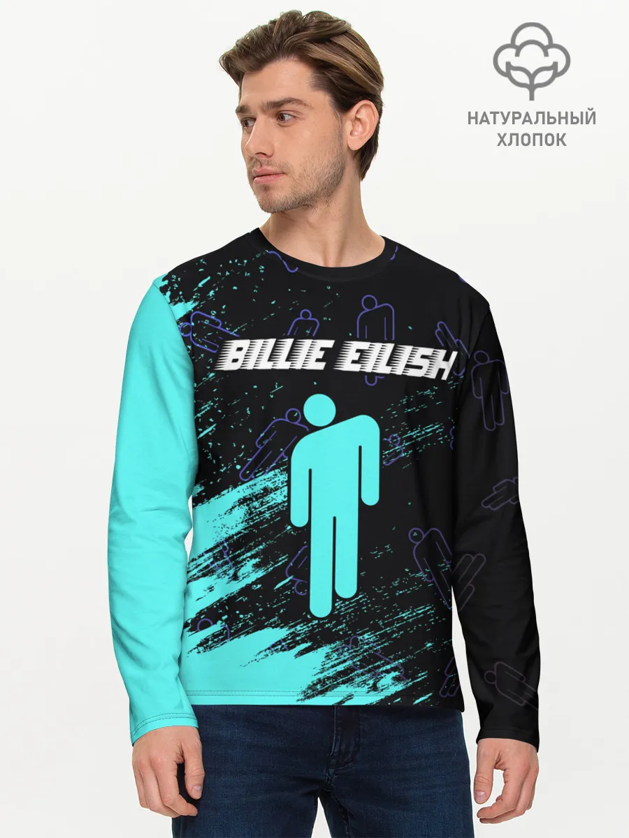 Мужской лонгслив базовый / BILLIE EILISH / БИЛЛИ АЙЛИШ