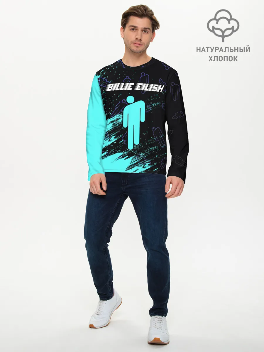Мужской лонгслив базовый / BILLIE EILISH / БИЛЛИ АЙЛИШ