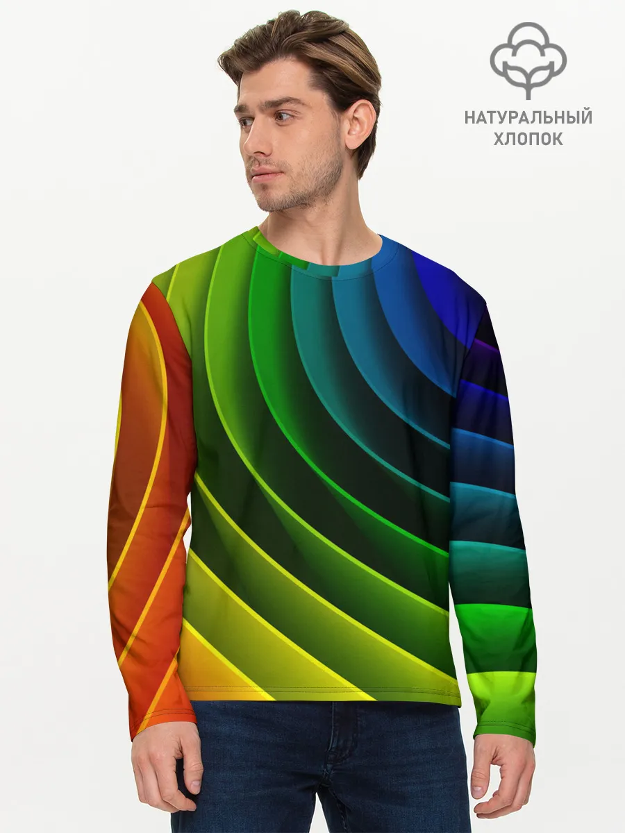 Мужской лонгслив базовый / Color