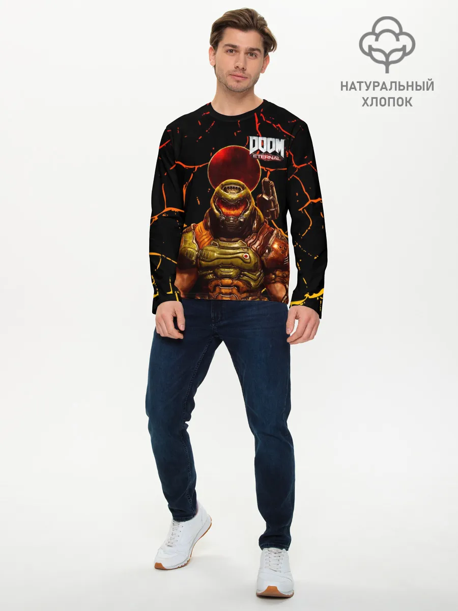 Мужской лонгслив базовый / Doom | Eternal
