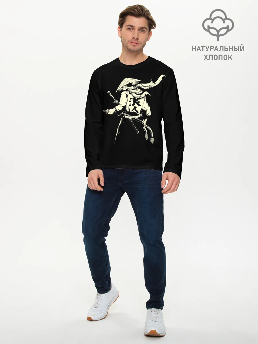 Мужской лонгслив базовый / ЛИК САМУРАЯ | SAMURAI